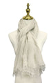 Made In Italy Plain Bamboo Scarf - Beige