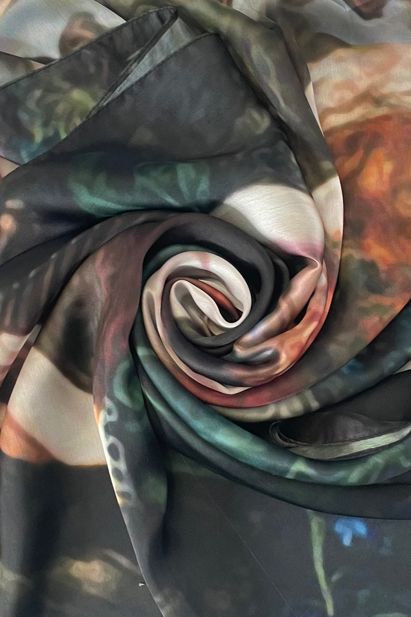 La Ghirlandata Pre Raphaelite Silk Scarf Fashion Scarf World