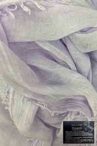 Made In Italy Plain Bamboo Scarf - Lilac