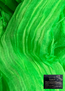 Made In Italy Plain Bamboo Scarf - Neon Green