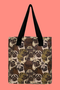 Pug Dog Camo Bag Collection - Shopper