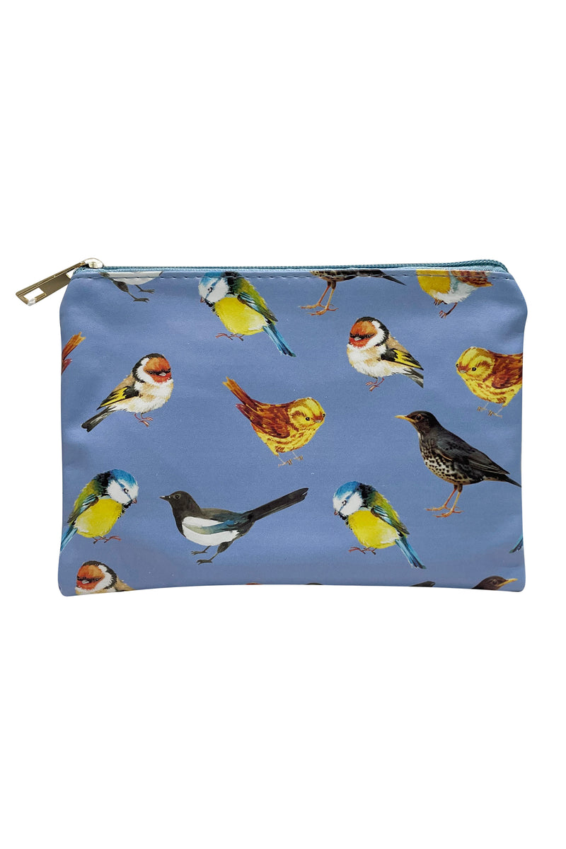 British Wildlife Bird Print Purse Collection Blue Fashion Scarf World