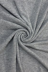 Plain Cuffed Diagonal Drape Wool Poncho