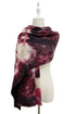 Colourful Tie Dye Wool Frayed Scarf