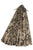 Decorative Gold Foil Floral Print Frayed Scarf