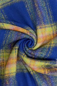 Woven Check Tassel Scarf