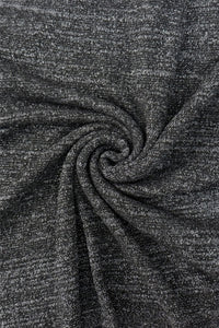 Plain Cosy Metallic Thread Poncho