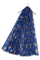 Robin & Berry Print Frayed Scarf