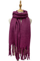 Plain Tassel Blanket Scarf