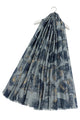 Ginkgo Leaf Gold Foil Shimmer Frayed Scarf