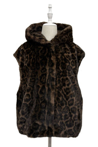 Luxe  Faux Fur Hooded Gilet
