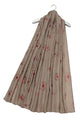 Red Poppy Foiled Print Scarf
