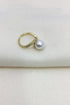 Pearl & Diamante Twist Detail Ring