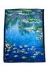 Claude Monet Water Lily Silk Mix With Border Print Scarf