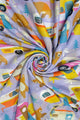 Bear & Camper Van Print Frayed Scarf