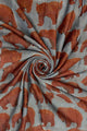 Bear Print Frayed Scarf
