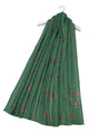 Red Poppy Foiled Print Scarf