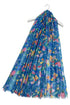 Watercolour Paisley Floral Print Frayed Scarf