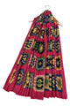 Retro Circle Wool Frayed Scarf