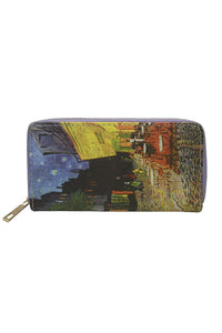 Van Gogh Terrace At Night Print - Purse