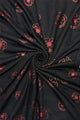 Red Poppy Foiled Print Scarf