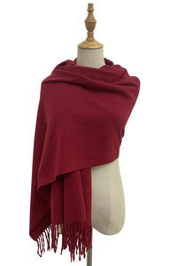 Soft Wool Tassel Blanket Wrap Scarf