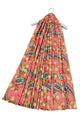 Pretty Paisley Floral Print Wool Frayed Scarf