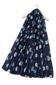 Foiled Polka Dot Frayed Scarf