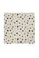 Foiled Polka Dot Frayed Scarf