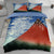Hokusai Red Mount Fuji Japanese Duvet Cover Set