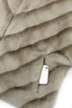 Chevron Faux Fur Sleeved Jacket