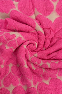 Cute 3D Love Heart Knitted Wool Scarf