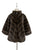 Chevron Faux Fur Sleeved Jacket