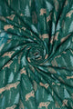 Fir Tree & Bear Print Frayed Scarf