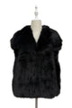 Oversized Lapel Faux Fur Gilet
