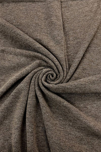 Plain Cuffed Diagonal Drape Wool Poncho