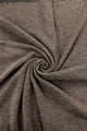 Plain Cuffed Diagonal Drape Wool Poncho