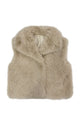 Oversized Lapel Faux Fur Gilet