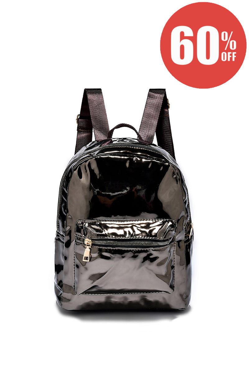 hologram mini backpack Holographic Plain Mini Backpack– Fashion Scarf World