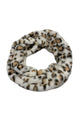 Soft Furry Leopard Print Snood - Fashion Scarf World