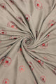 Red Poppy Foiled Print Scarf