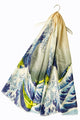 Hokusai's Great Wave Japanese Silk Scarf