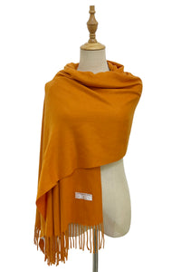 Super Soft Plain Tassel Scarf