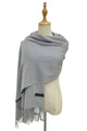 Super Soft Plain Tassel Scarf