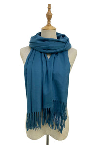 Super Soft Plain Tassel Scarf