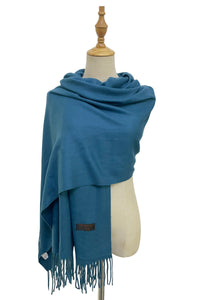 Super Soft Plain Pashmina Tassel Scarf