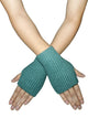 Plain Knitted Fingerless Gloves