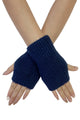 Plain Knitted Fingerless Gloves