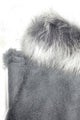 Plain Real Fur Fingerless Mittens
