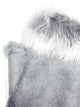 Plain Real Fur Fingerless Mittens
